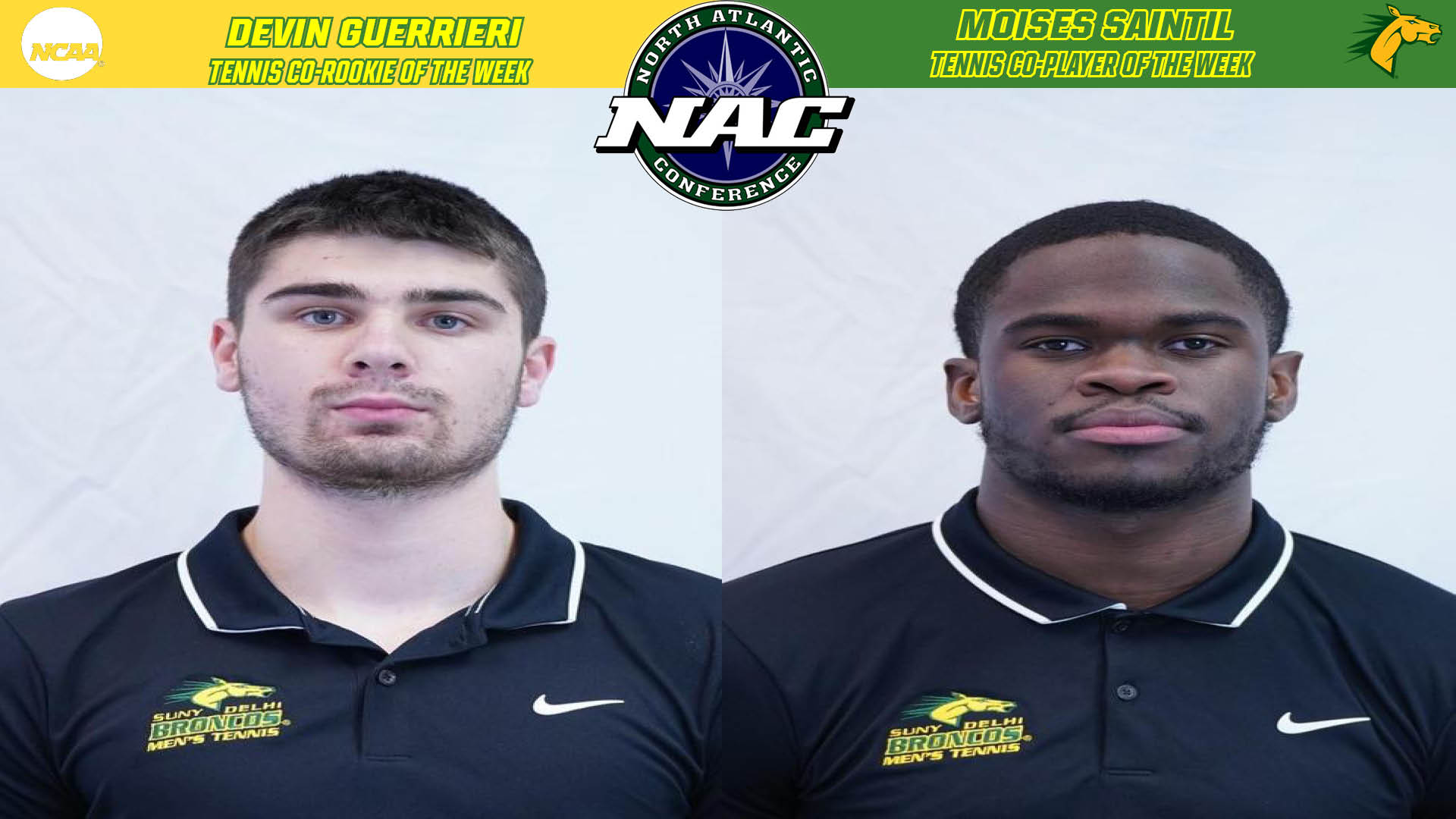 Tennis Earns First Athlete of the Week Honors from the North Atlantic Conference