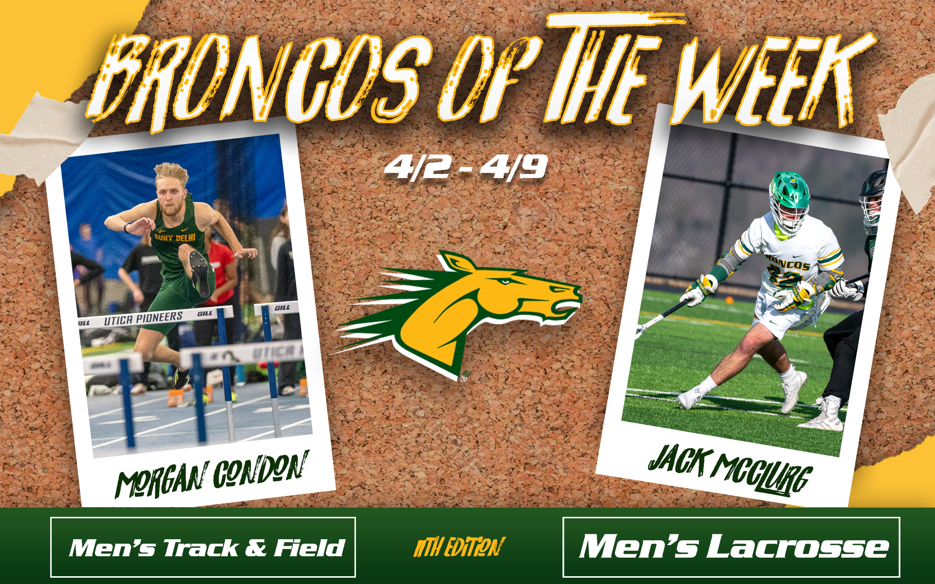 Bronco of the Week #11 Jack McClurg, Morgan Condon (4/11)