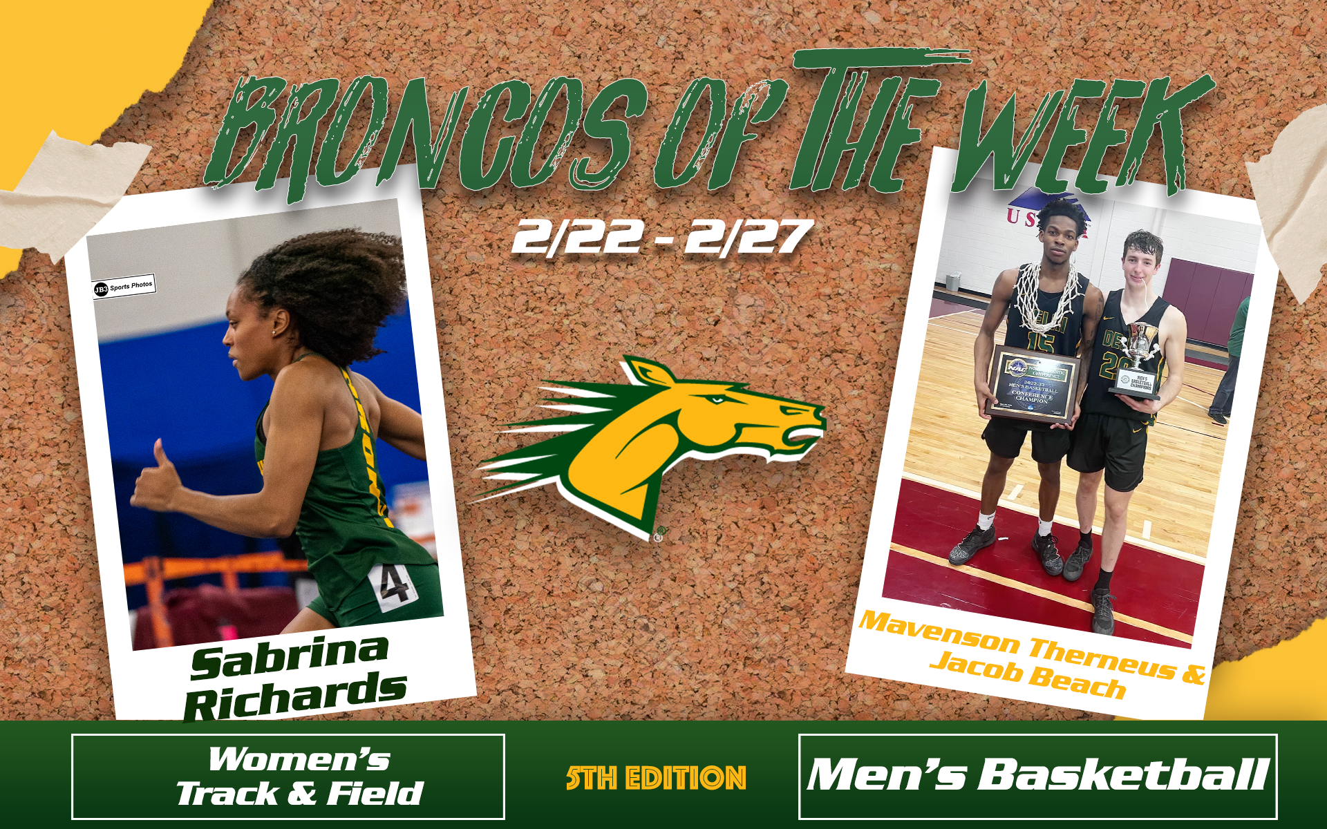 Bronco of the Week #5 Sabrina Richards, Mavenson Therneus & Jacob Beach (2/27)