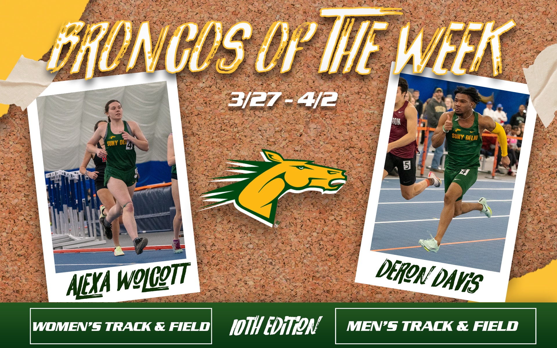 Bronco of the Week #10 Alexa Wolcott, Deron Davis (4/3)