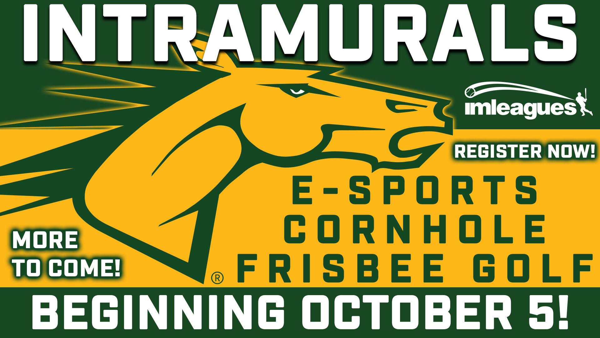 Intramurals Announces E-Sports, Cornhole, Frisbee Golf for Fall Programming