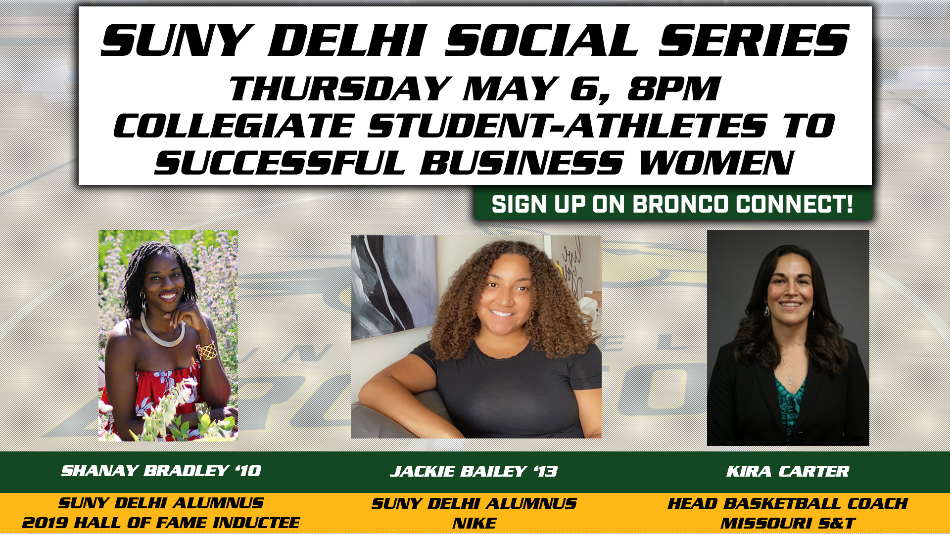 SUNY Delhi Social Series Continues on With May 6 Female Panel