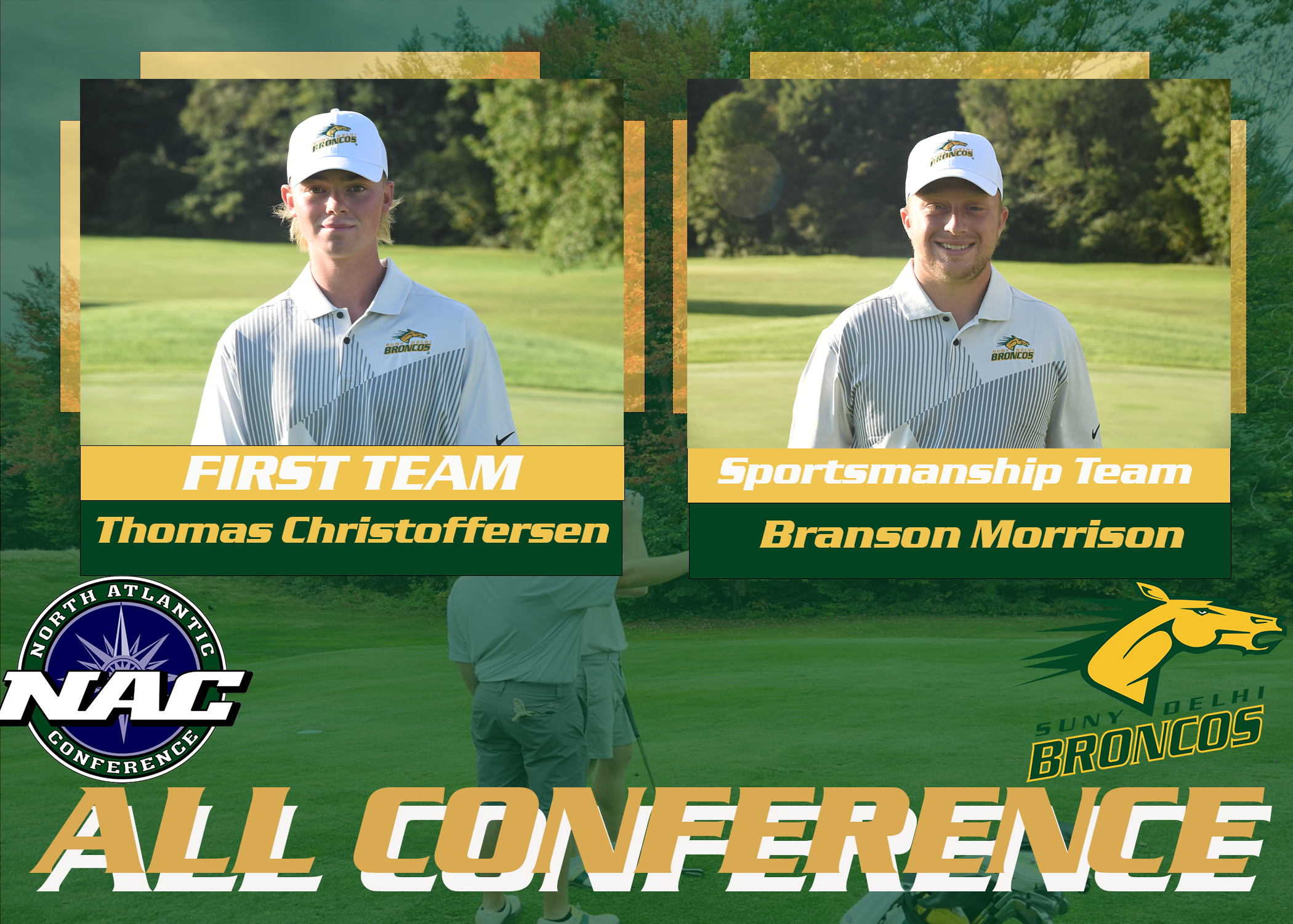 Two Broncos Land NAC Post-Season Awards