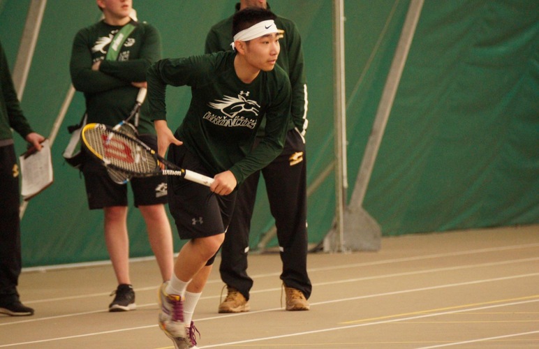 Men's Tennis Swept by Houghton in Season Opener