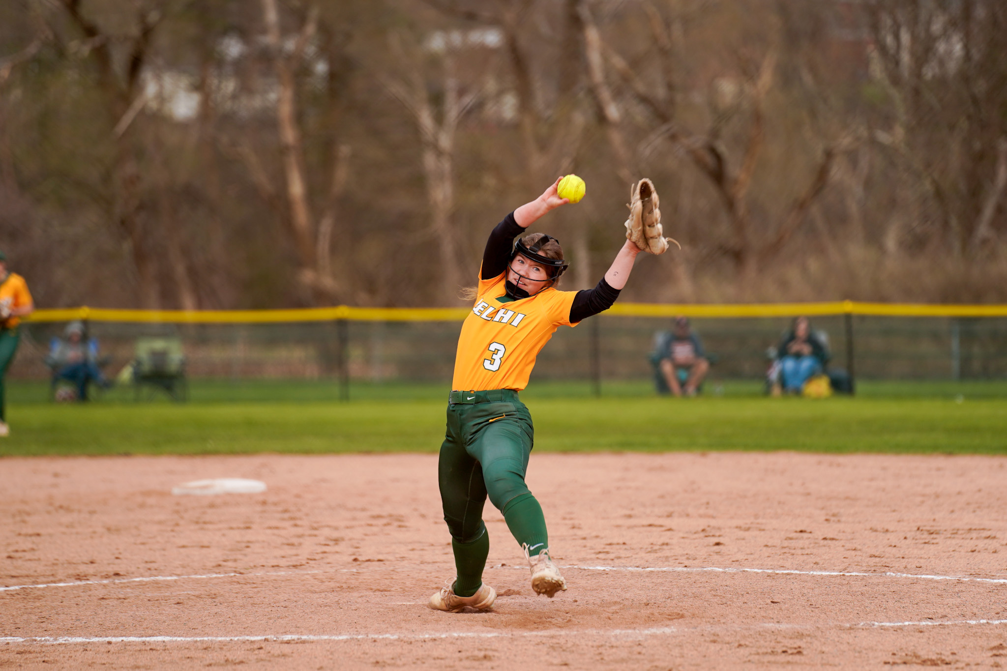 Softball Drops Doubleheader in Hard-Fought Battle