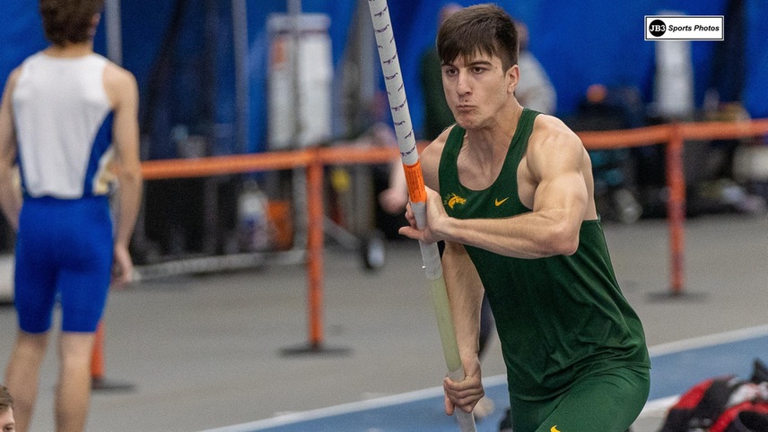 pole vaulter beginning his run