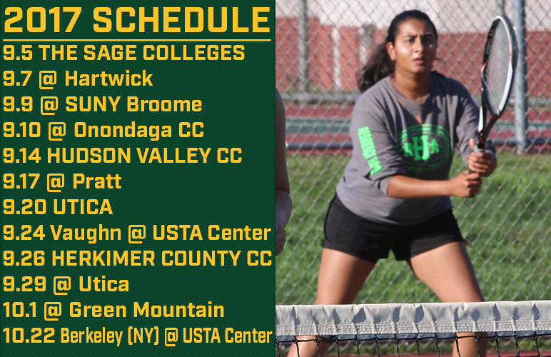 Women's Tennis Posts 2017 Schedule; Includes Four Home Matches and Two Dates at U.S. Open Site