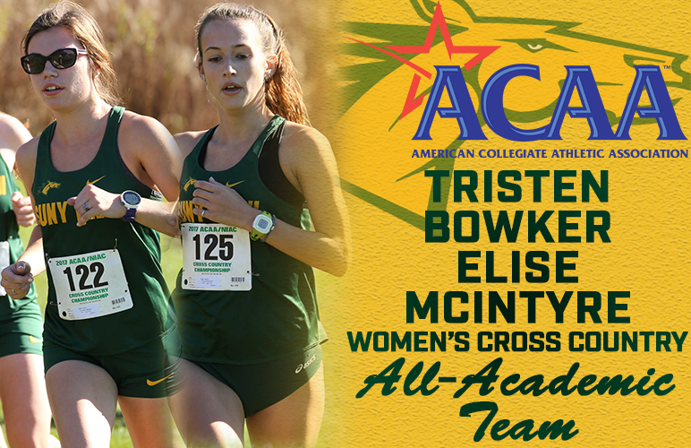 Bowker, McIntyre Named to ACAA All-Academic Team; Hall Accorded Honor Roll